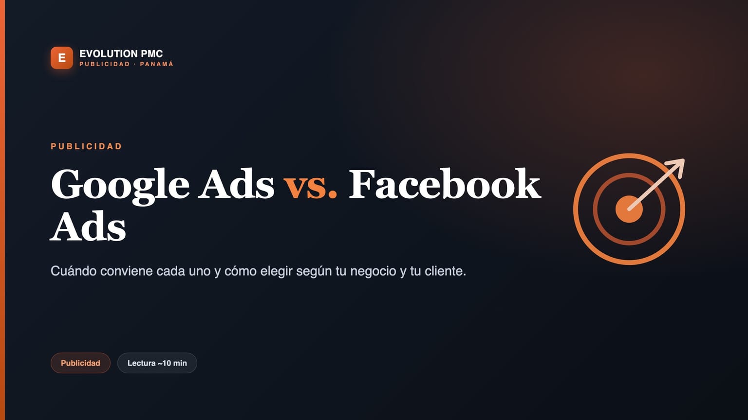 Dueña de una PYME en Panamá comparando Google Ads vs Facebook Ads en dos pantallas